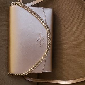 NEW Kate Spade Carson convertible crossbody glittering rose gold